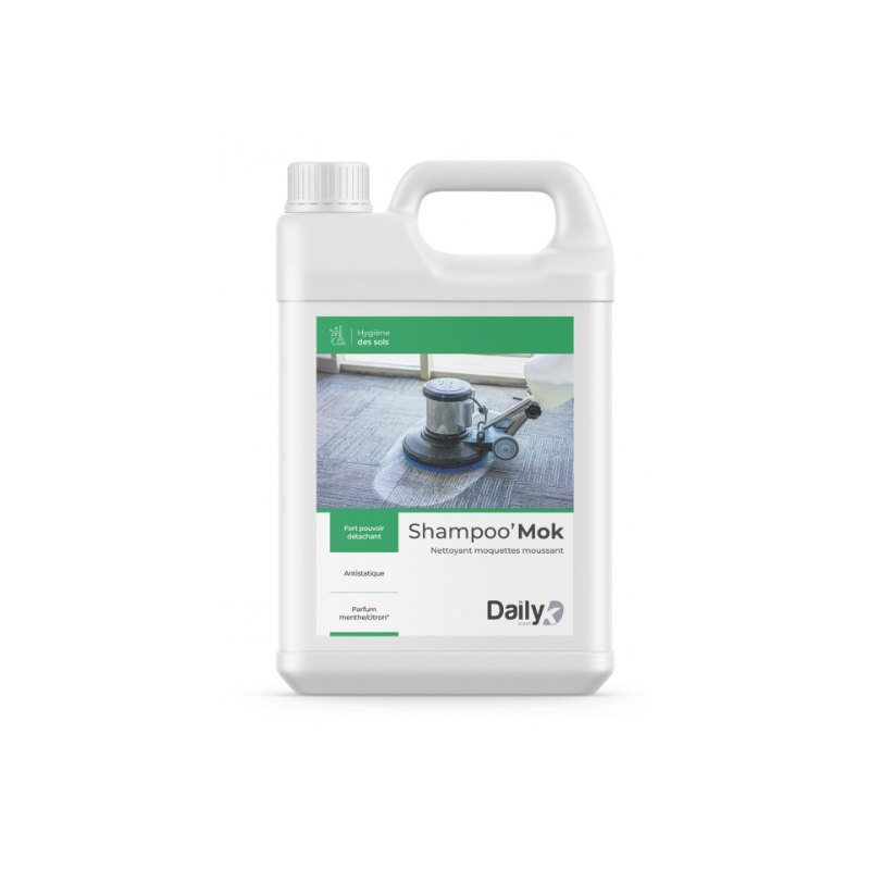 Shampoo'Mok - Nettoyant Moquettes Moussant - Bidon 5L