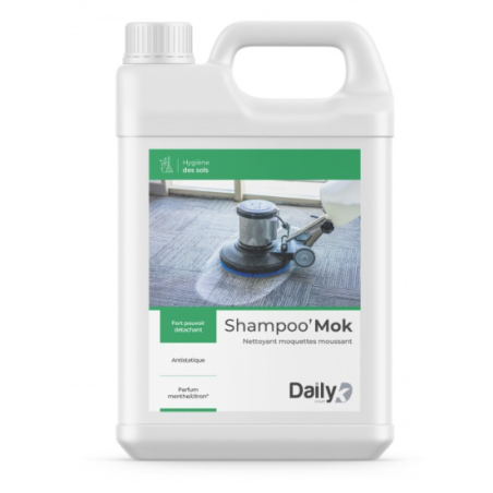 Shampoo'Mok - Nettoyant Moquettes Moussant - Bidon 5L