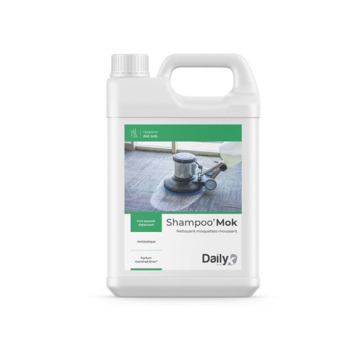 Shampoo'Mok - Nettoyant Moquettes Moussant - Bidon 5L