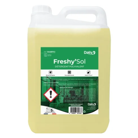 Freshy'Sol - Détergent Polyvalent - Parfum Citron - Bidon 5L