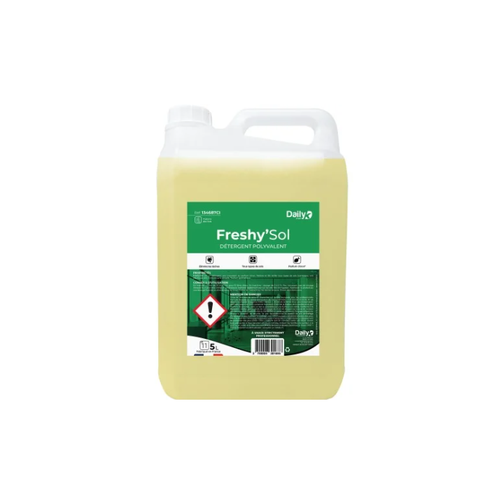 Freshy'Sol - Détergent Polyvalent - Parfum Citron - Bidon 5L