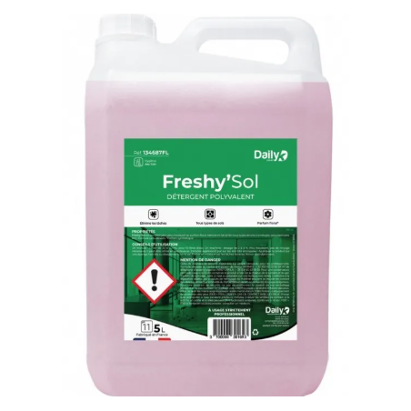 Freshy'Sol - Détergent Polyvalent - Parfum Floral - Bidon 5L