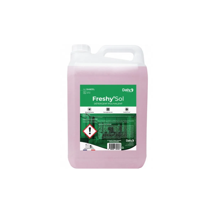 Freshy'Sol - Détergent Polyvalent - Parfum Floral - Bidon 5L