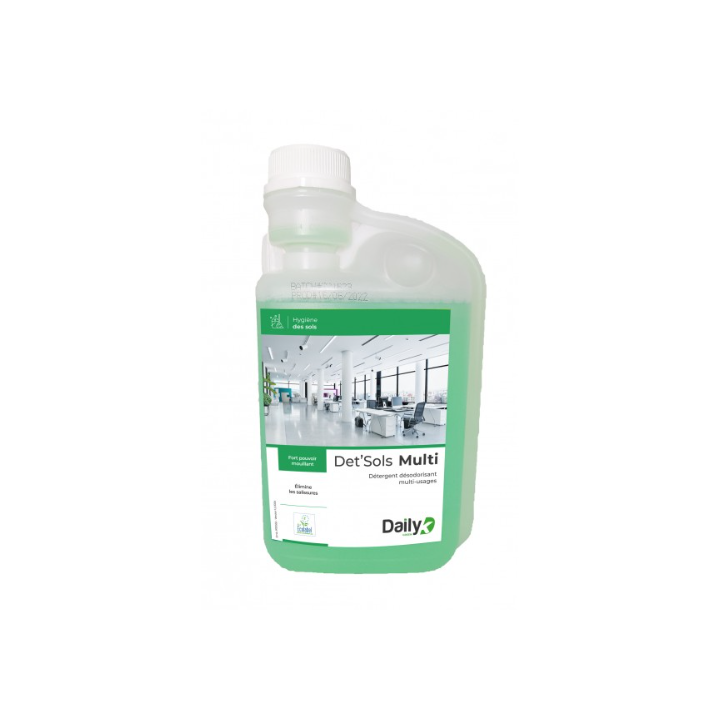 Det'Sols Multi - Détergent Désodorisant Multi-Usages - Bidon doseur 1L