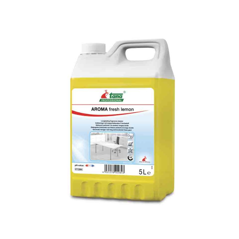 Aroma Fresh - Détergent Haute Rémanence 12H - Parfum Fresh Lemon - Bidon 5L
