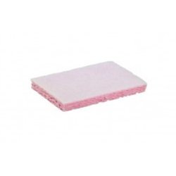 Tampon blanc éponge rose SPONTEX 31 GM - Sachet de 10