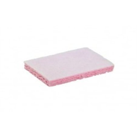 Tampon blanc éponge rose SPONTEX 31 GM - Sachet de 10