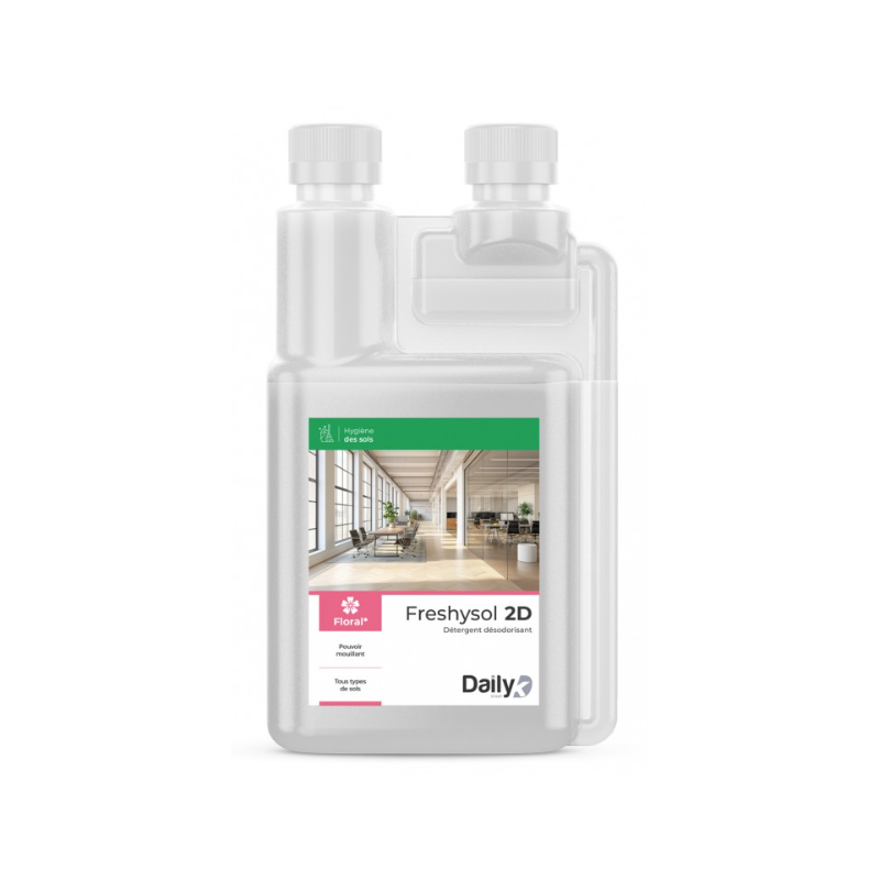Freshysol 2D - Détergent Désodorisant - Parfum Floral -  Bidon 1L
