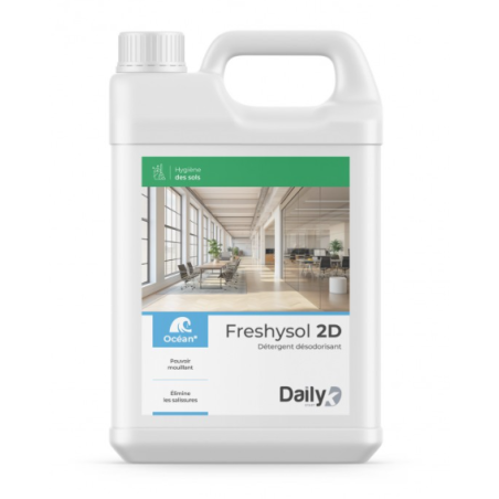 Freshysol 2D - Détergent Désodorisant - Parfum Océan -  Bidon 5L