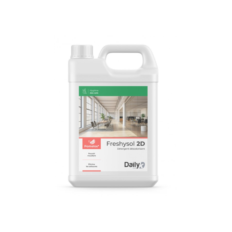 Freshysol 2D - Détergent Désodorisant - Parfum Pomelos -  Bidon 5L
