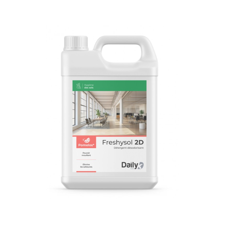 Freshysol 2D - Détergent Désodorisant - Parfum Pomelos -  Bidon 5L