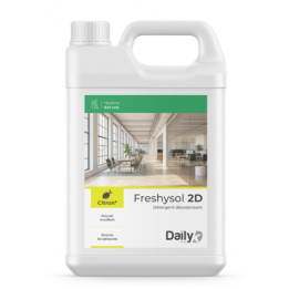 Freshysol 2D - Détergent Désodorisant - Parfum Citron -  Bidon 5L