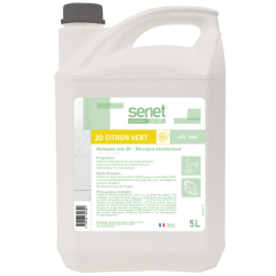 Senet 2D - Détergent Surodorant - Parfum Citron Vert -  Bidon 5L