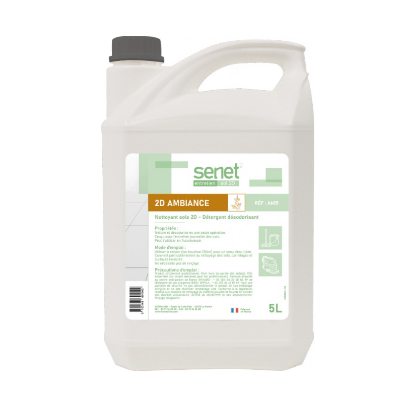 Senet 2D - Détergent Surodorant - Parfum Ambiance -  Bidon 5L