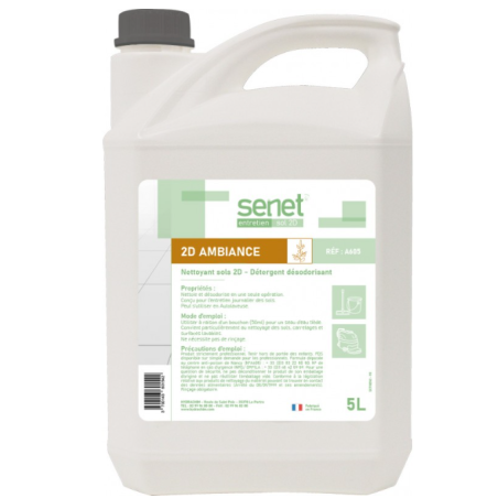 Senet 2D - Détergent Surodorant - Parfum Ambiance -  Bidon 5L
