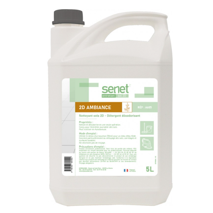 Senet 2D - Détergent Surodorant - Parfum Ambiance -  Bidon 5L