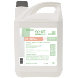 Senet 2D - Détergent Surodorant - Parfum Floral -  Bidon 5L