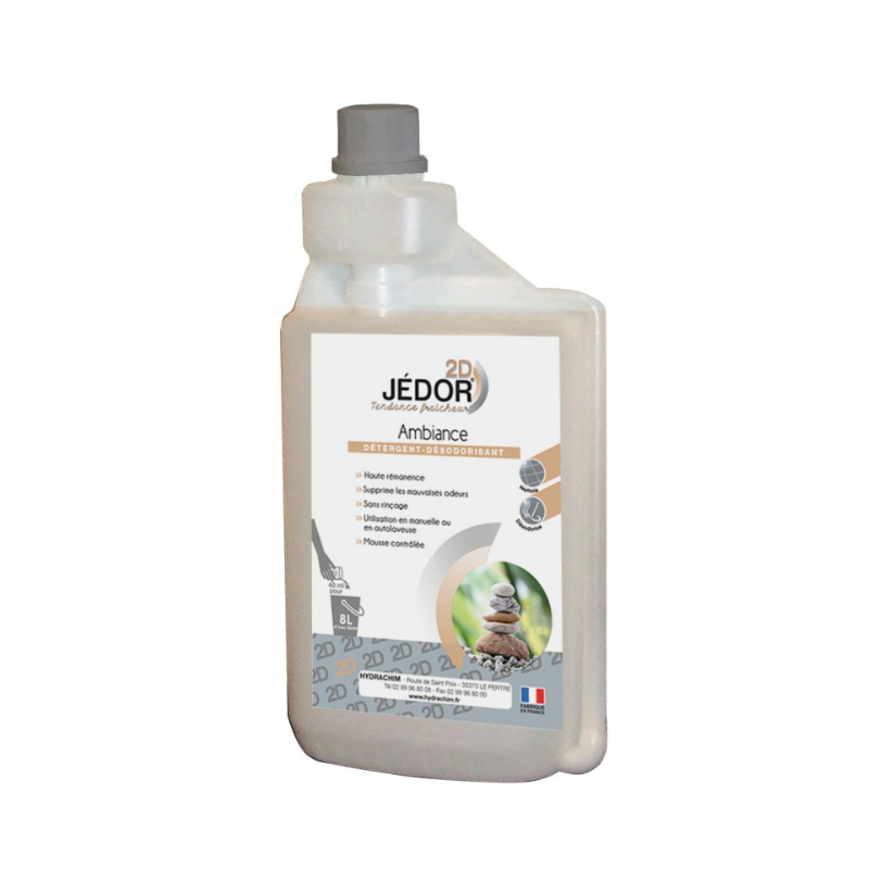 Jedor 2D - Détergent Surodorant - Parfum Ambiance -  Bidon doseur 1L