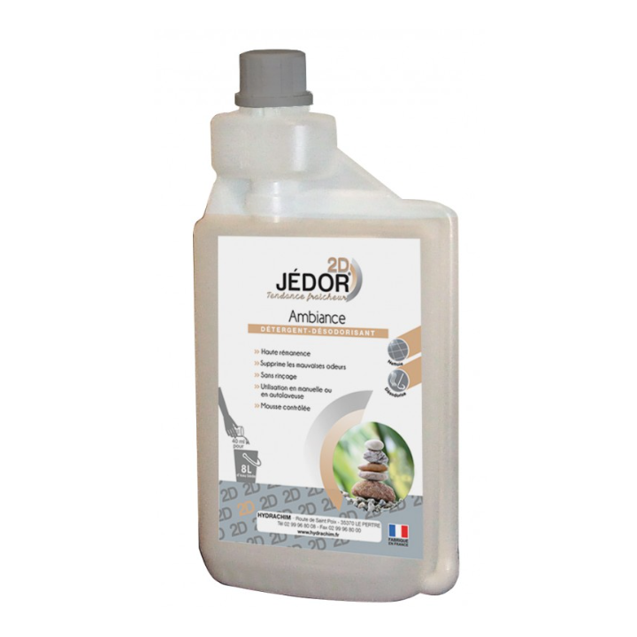 Jedor 2D - Détergent Surodorant - Parfum Ambiance -  Bidon doseur 1L
