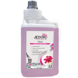 Jedor 2D - Détergent Surodorant - Parfum Floral -  Bidon doseur 1L