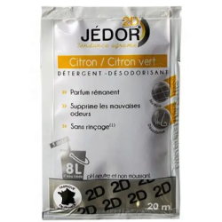 Jedor 2D - Détergent Surodorant - Parfum Citron Vert -  Dosette 20ml