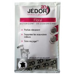 Jedor 2D - Détergent Surodorant - Parfum Floral -  Dosette 20ml
