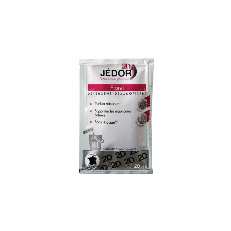 Jedor 2D - Détergent Surodorant - Parfum Floral -  Dosette 20ml