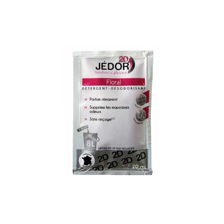 Jedor 2D - Détergent Surodorant - Parfum Floral -  Dosette 20ml