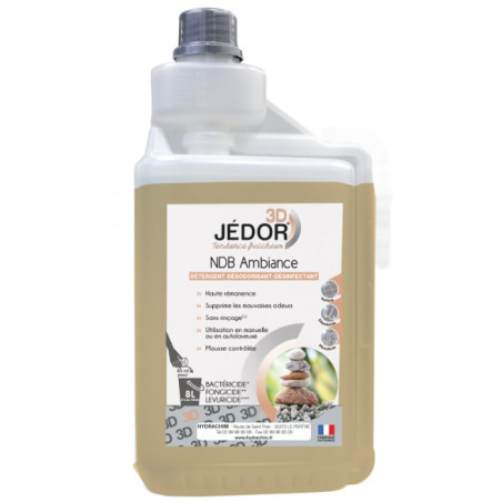 Jedor 3D - Détergent Désinfectant et Surodorant - Parfum Ambiance -  Bidon doseur 1L