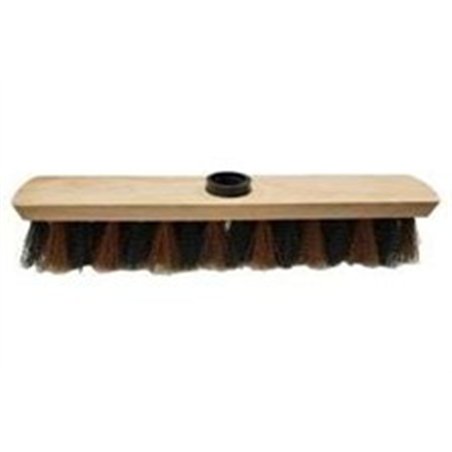 FDV* Balai coco zébré synthétique à vis / Monture bois 29cm