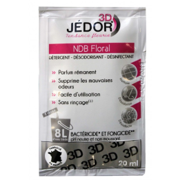 Jedor 3D - Détergent Désinfectant et Surodorant - Parfum Floral -  Dosette 20ml
