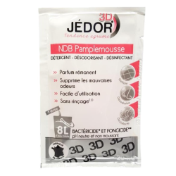 Jedor 3D - Détergent Désinfectant et Surodorant - Parfum Pamplemousse -  Dosette 20ml