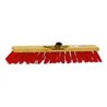 FDV*Balai cantonnier PVC rouge / Monture bois avec douille métal