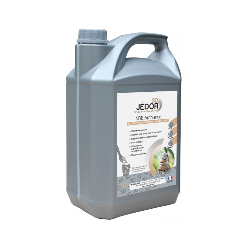 Jedor 3D - Détergent Désinfectant et Surodorant - Parfum Ambiance -  Bidon  5L