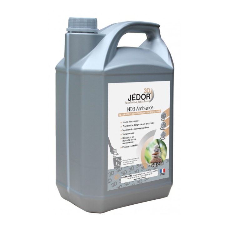 Jedor 3D - Détergent Désinfectant et Surodorant - Parfum Ambiance -  Bidon  5L