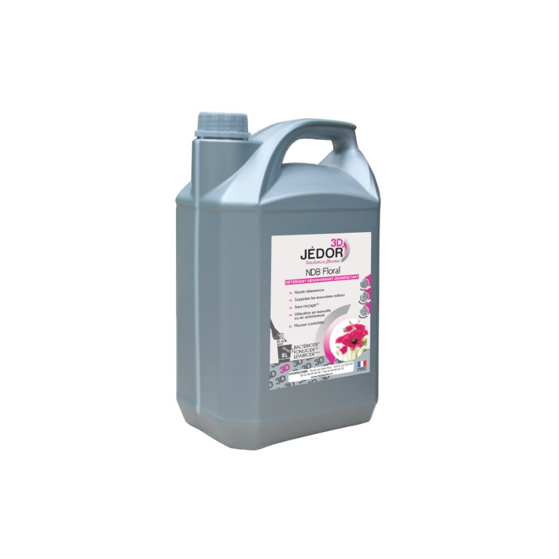 Jedor 3D - Détergent Désinfectant et Surodorant - Parfum Floral -  Bidon  5L