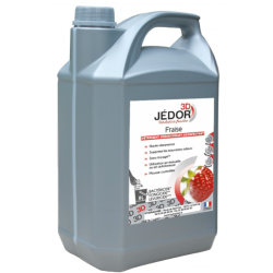 Jedor 3D - Détergent Désinfectant et Surodorant - Parfum Fraise -  Bidon  5L