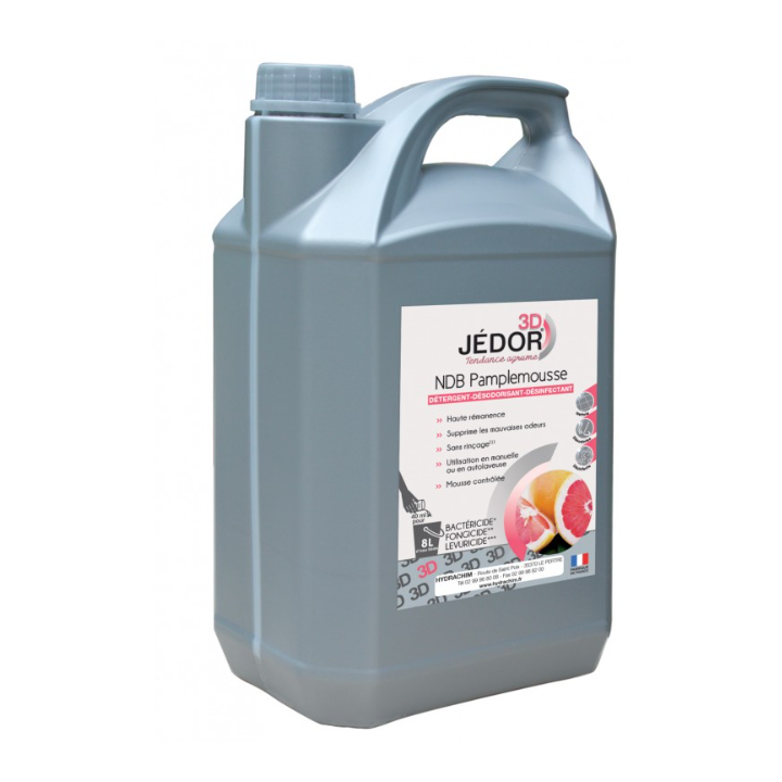 Jedor 3D - Détergent Désinfectant et Surodorant - Parfum Pamplemousse -  Bidon  5L