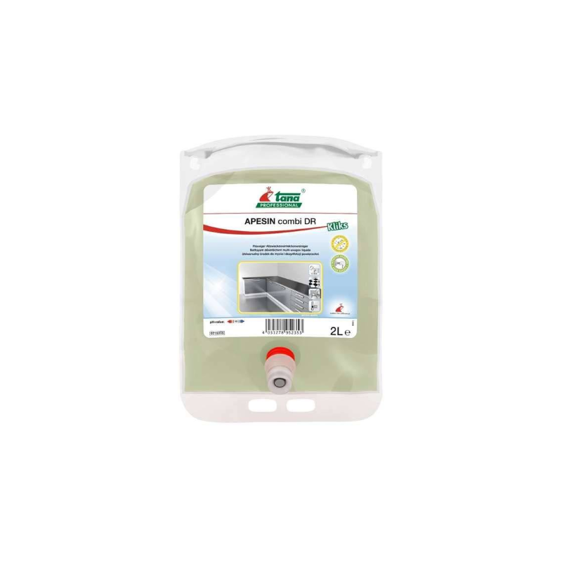Apesin Combi Dr - Nettoyant Désinfectant Multi-Usages - Poche 2L