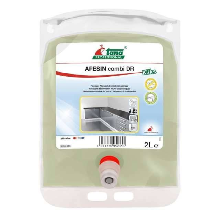 Apesin Combi Dr - Nettoyant Désinfectant Multi-Usages - Poche 2L