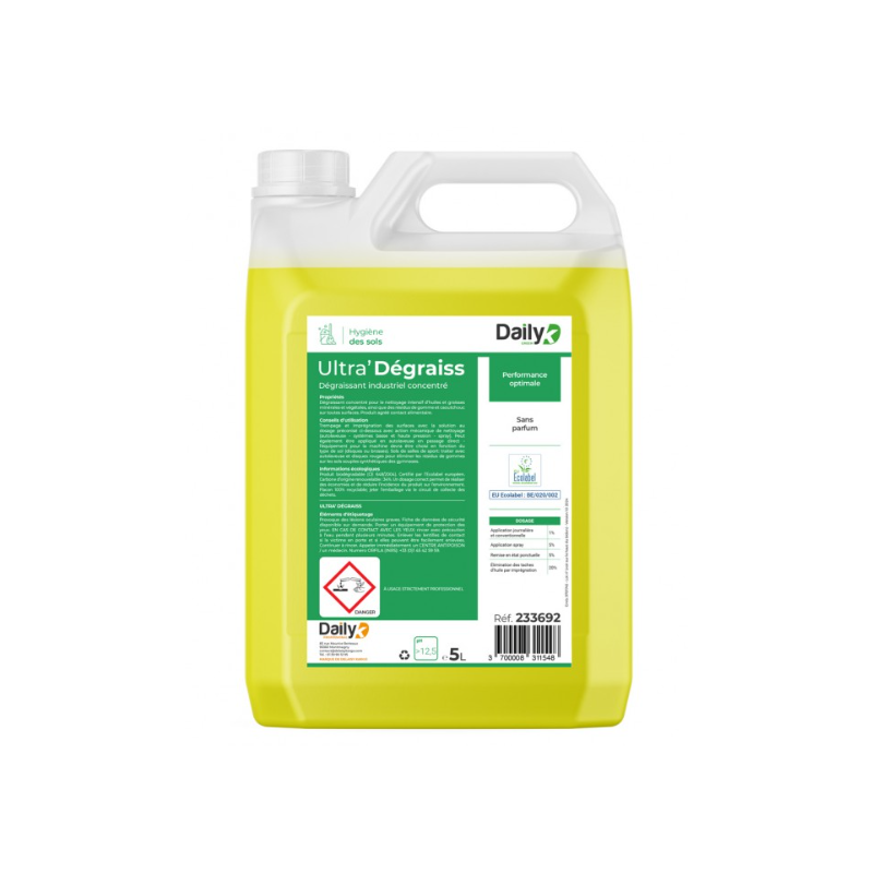 Ultra'Dégraiss Dailyk - Dégraissant Industriel - Bidon 5L