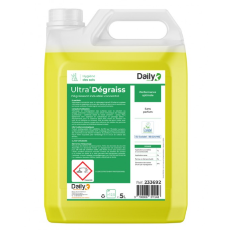 Ultra'Dégraiss Dailyk - Dégraissant Industriel - Bidon 5L