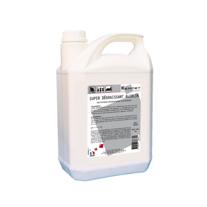 Super Dégraissant Alcalin K241 - Dégraissant Polyvalent Alcalin - Bidon 5L