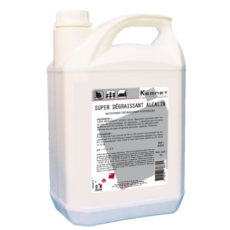 Super Dégraissant Alcalin K241 - Dégraissant Polyvalent Alcalin - Bidon 5L