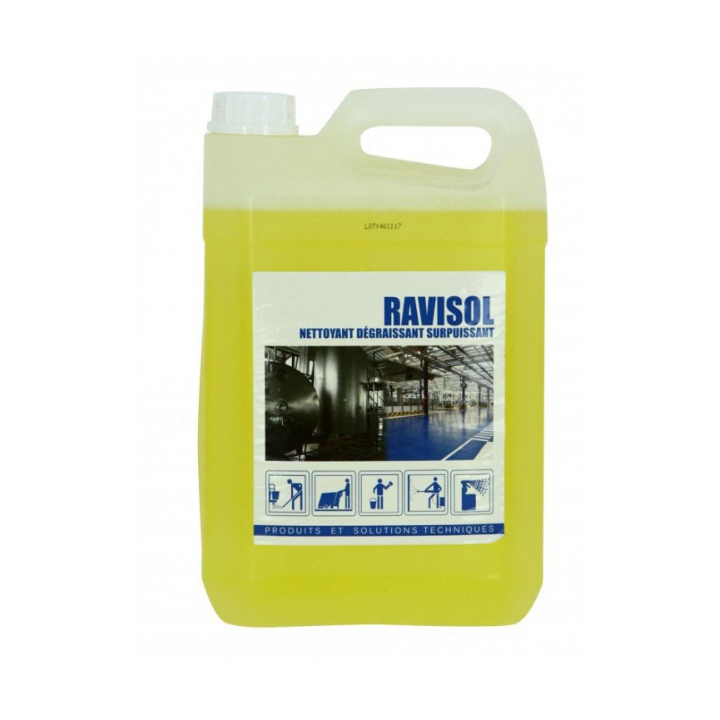 Ravisol - Dégraissant Surpuissant Sols Industriels - Bidon 5L