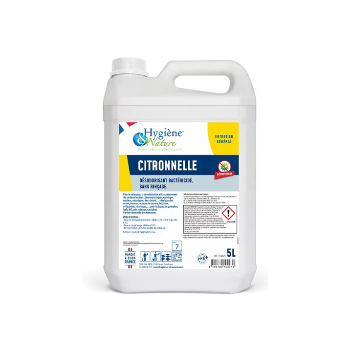Tery Citronnelle - Désodorisant Bactéricide - Bidon 5L