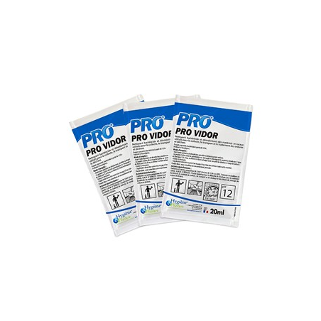 Pro Vidor - Nettoyant Désinfectant Désodorisant - Dosette 20ml