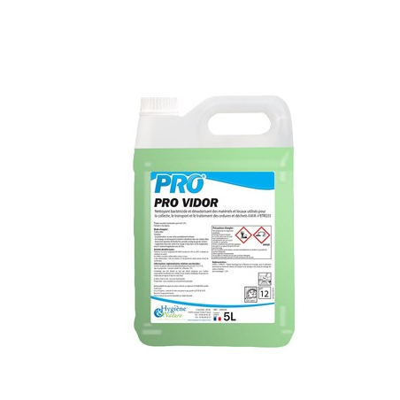 Pro Vidor - Nettoyant Désinfectant Désodorisant - Bidon 5L