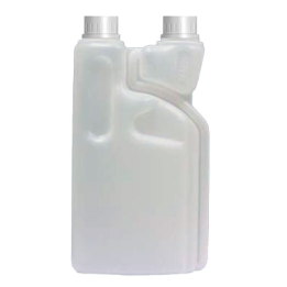 Bidon Doseur Vide - Avec Double Bouchons Blanc - Bidon 1L
