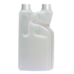 Bidon Doseur Vide - Avec Double Bouchons Blanc - Bidon 1L